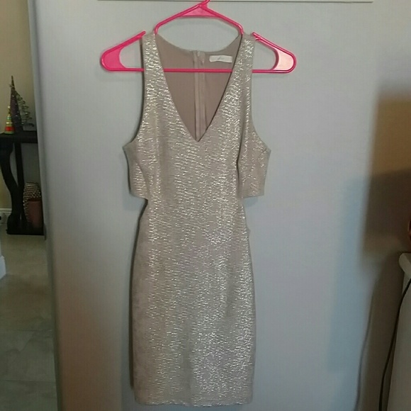 Gold Bodycon Dress - Picture 2 of 4