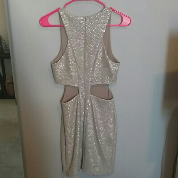 Gold Bodycon Dress - Picture 3 of 4