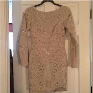 BEBE nude dress!