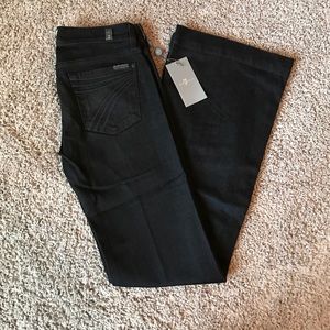 NWT 7FAM Black Dojo Jeans