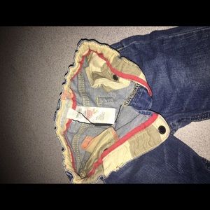 Burberry check lined jeans