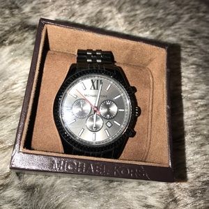 Mens black Michael Kors Watch