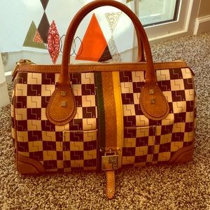 L.A.M.B checkered hangbag