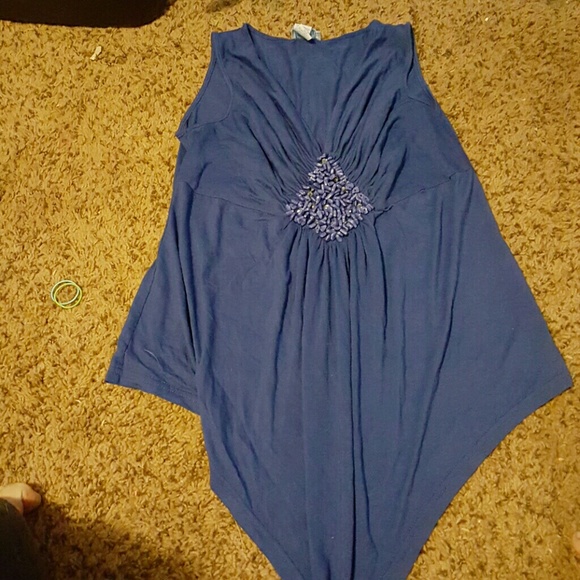 Blue tank top - Picture 1 of 1