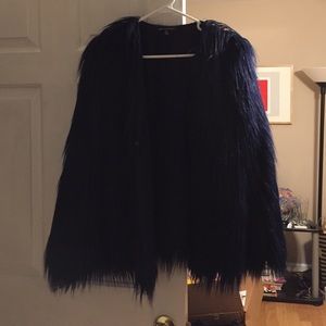 Faux fur jacket