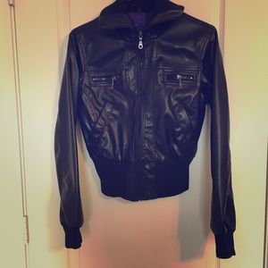 Max Azria Moto jacket. Vegan!