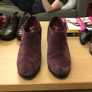 Red Suede Booties