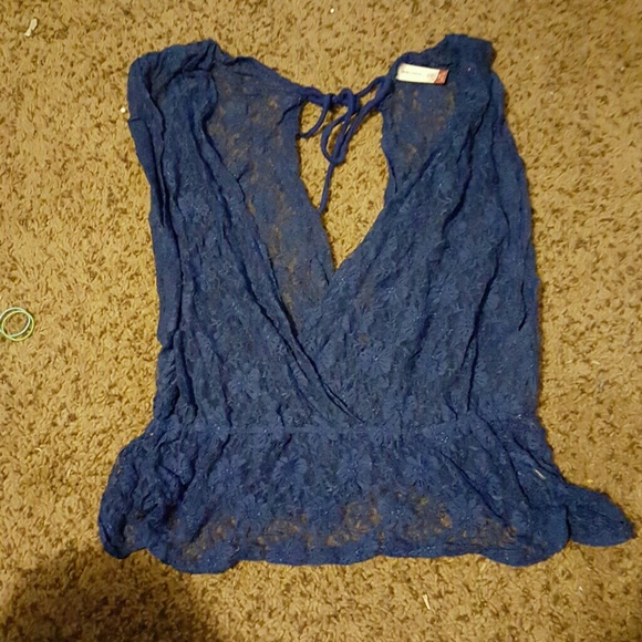 Lace over shirt