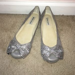 Worn once Marco Santi silver flats