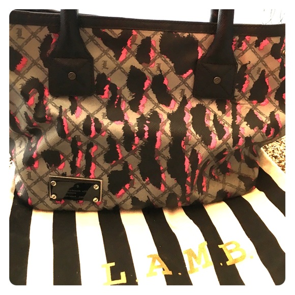 L.A.M.B leopard handbag