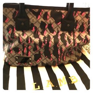 L.A.M.B leopard handbag