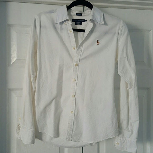Ralph Lauren white button down shirt