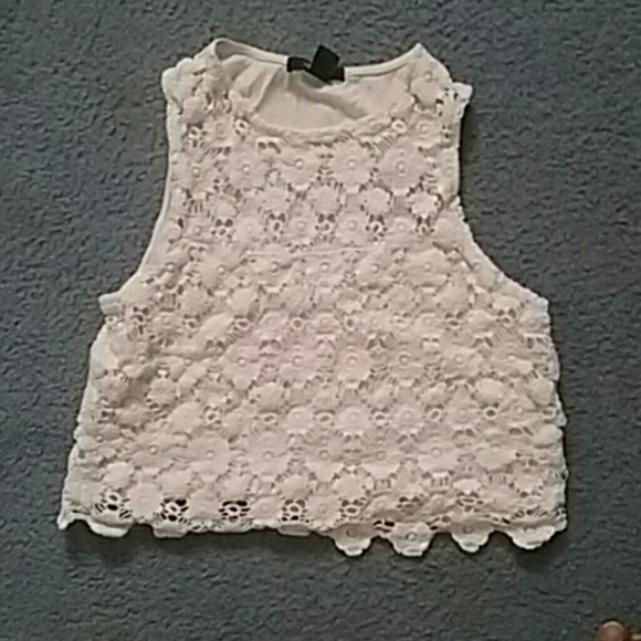 White crop top