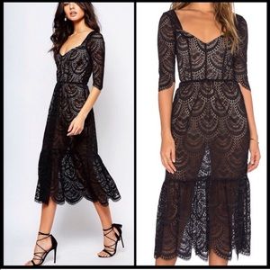 For Love and Lemons Rosalita Midi Dress For Love and Lemons Rosalita Midi Dress