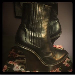 Stella McCartney Sculpted Wedge Boots
