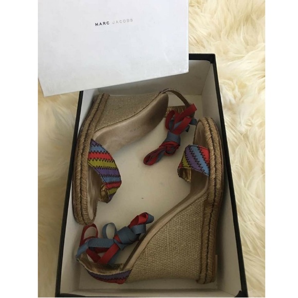 Marc Jacobs-Multi Colored Wedge Sandal-Size 6 - Picture 2 of 4