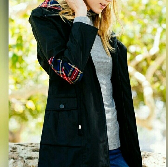 Plaid patch utility jacket- flash sale - Picture 4 of 4