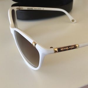 Michael Kors Camila White/Gold/Brown Sunglasses