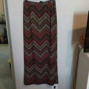 Maxi chevron skirt