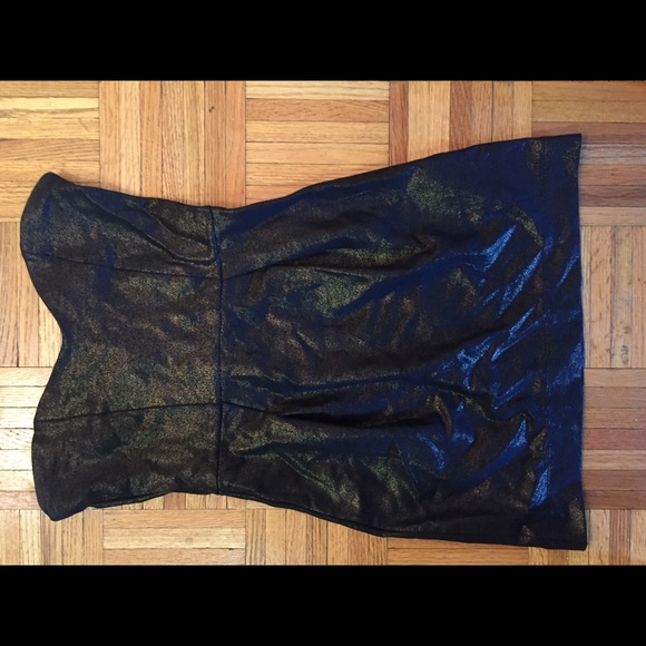 Black/Emerald French Connection dress