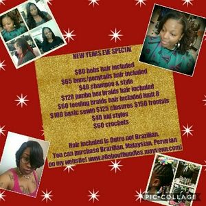Hair services and bundles