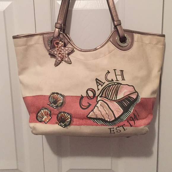 Coach beach tote