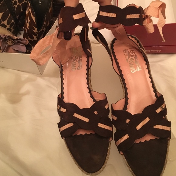 Salvatore Ferragamo Espadrille Wedges