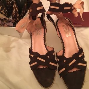 Salvatore Ferragamo Espadrille Wedges
