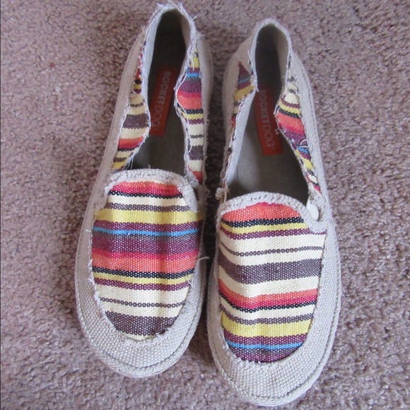 Colorful canvas shoes