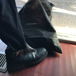 Emporio Armani leather boots
