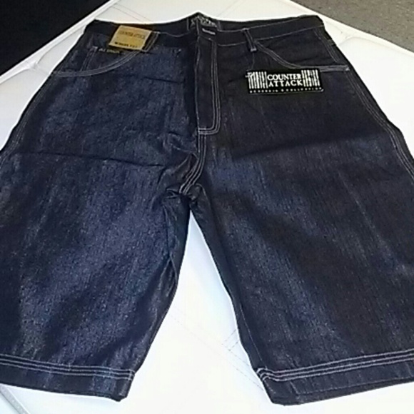 Very Distinctive & Creative 1pc Black blue jean shorts by Counter Attack