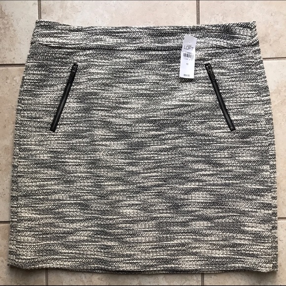 Loft Tweed Shift Skirt