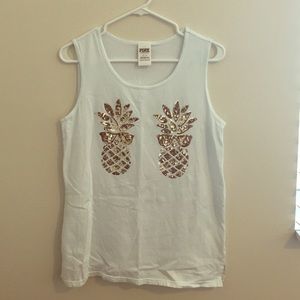 PINK Pineapple tank. Never worn