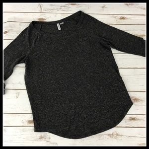 H&M Dark Grey Long Sleeve Top