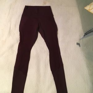 maroon lulu leggings