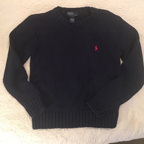 Polo by Ralph Lauren Navy Cotton Sweater - S