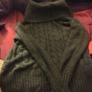 Long cowl neck sweater