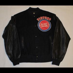 Vintage NBA Detroit Pistons Chalk Line Jacket