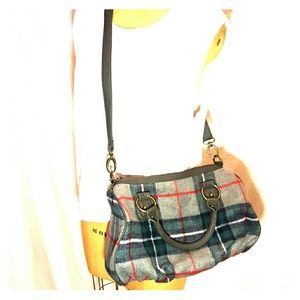 Wool cross body purse