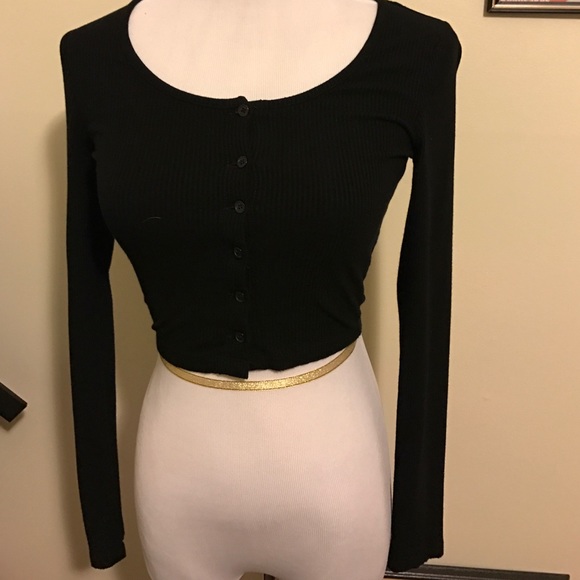 Button up crop top