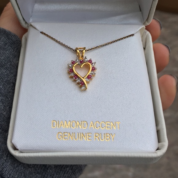 Pave Heart Necklace