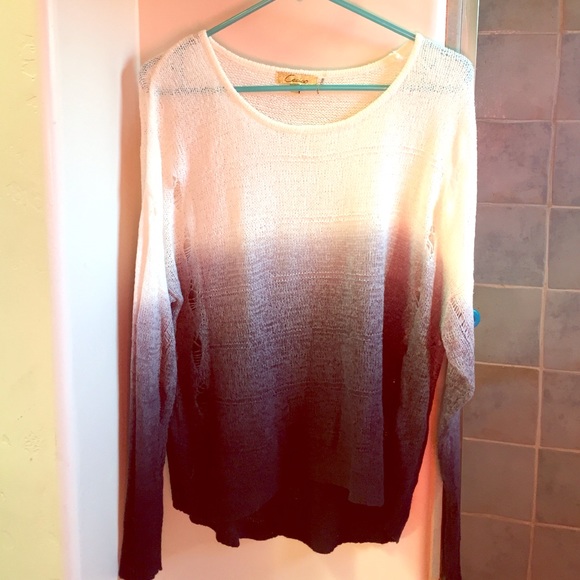 Ombré knot sweater