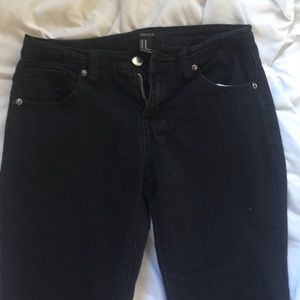 Black ripped skinny jeans