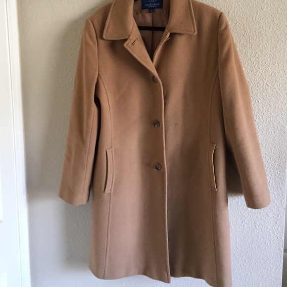 light brown wool coat