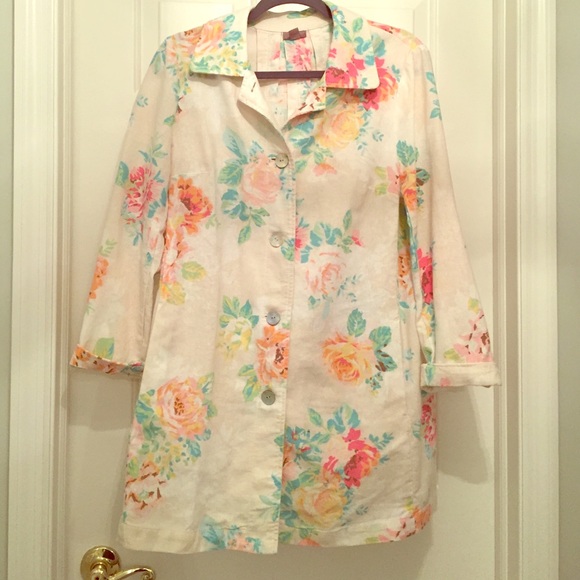 J. Jill Jackets & Blazers - J.Jill Floral Lightweight Jacket