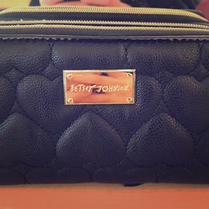 Black and Gold Betsey Johnson Wallet