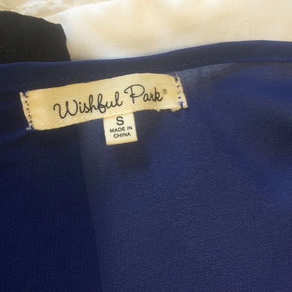 Blue Sheer polyester shirt - Picture 3 of 4