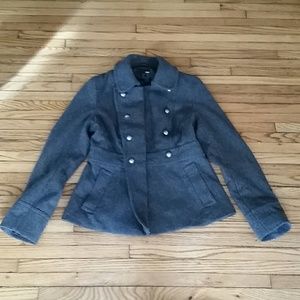 H&M gray pea coat size 4