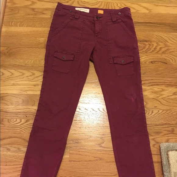 Burgundy Anthropologie pants