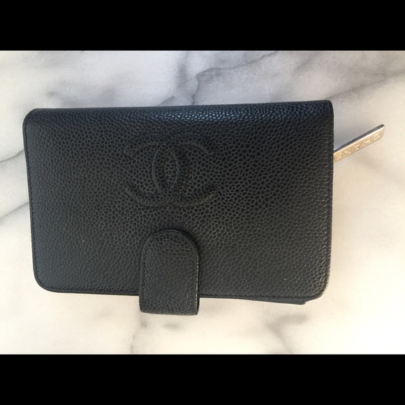 Chanel Wallet - Black Leather, Authentic